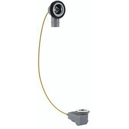 KOHLER K-37385-NA PureFlo Rough-In Cable Bath Drain, PVC, 45-Inch Cable without Tubing
