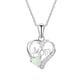 thumbnail image 1 of Xihbxyly Collar con Colgante de Corazón y Letra, Collar con Piedras Preciosas, 1 of 2