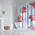 thumbnail image 3 of Waterproof Pioneer Shower Curtain 72x84 Inch Polyester Unique Cute Floral Shower Curtain for Bathroom Hotel Home Decor with 12 Plastic Hooks, 3 of 5
