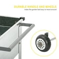thumbnail image 4 of Outdoor Basic Raised Garden Bed with Legs, Elevated Planter Box On Wheels for Vegetables Flower Herb, Silver, 4 of 5