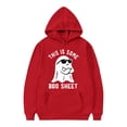 thumbnail image 5 of Wuxian Boys Girls Halloween Sweatshirt Pullover Funny Ghost Pumpkin Graphic Letter Print Top Blouse Crewneck Long Sleeve Casual Loose Tops,Red,2-3 Years, 5 of 5