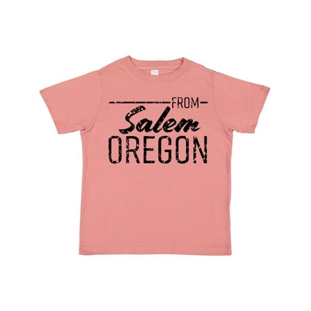 

Inktastic From Salem Oregon in Black Distressed Text Gift Toddler Boy or Toddler Girl T-Shirt