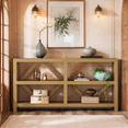 thumbnail image 3 of Tribesigns 70.9-Inch Extra Long Console Table with Storage, Industrial Sofa Table Behind Couch, 3-Tier Entry Foyer Furniture for Entryway, 3 of 7