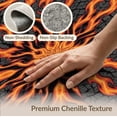 thumbnail image 6 of ODIKA 8'x10' Washable Area Rug Non-Slip Chair-Friendly Mat Volcano Fiery Deep Cracked Rock Pools Swirling Illusion Pile for Dining Room, Large Office, Lounge, 6 of 7