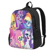 CPFUYMI My Lit-tle Pony Backpack with Pocket Bookbag Lightweight Laptop Bag Travel Shoulder Bag