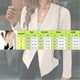 thumbnail image 3 of kamemir Coat Women Women's Suede Jackets 2024 Fall Clothes Long Sleeve Open Front Cropped Coat Outwear(Beige,XL), 3 of 6