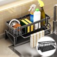 thumbnail image 4 of Escurridor de fregadero de cocina, soporte para fregar platos, organizador de fregadero de cocina, utensilio de cocina, 4 of 6