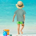 thumbnail image 4 of FORMRS Boys Rash Guard Short Sleeves Swim Shirt Quick Dry UPF 50+ Sun Protection, Sizes 3-12T, Black Cat, 4 of 6