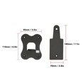 thumbnail image 3 of Support de Fixation Murale pour Haut-Parleur, Support Stable Support de Fixation Murale en Métal avant à Angle Réglable pour Haut-Parleurs Hi-Fi, 3 of 5