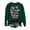 Green, variant on Womens Valentine'S Day Pullover Letter Print Round Neck Womens Warm Clothing,Green,L