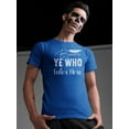thumbnail image 2 of Beware Ye Who Enter Here T-Shirt Men -Image by Shutterstock, Male Large, 2 of 4