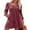 Brick Red, variant on QINCAO Womens Long Sleeve Sweater Dresses Square Neck Babydoll Fall Dress With Pockets S-2XL