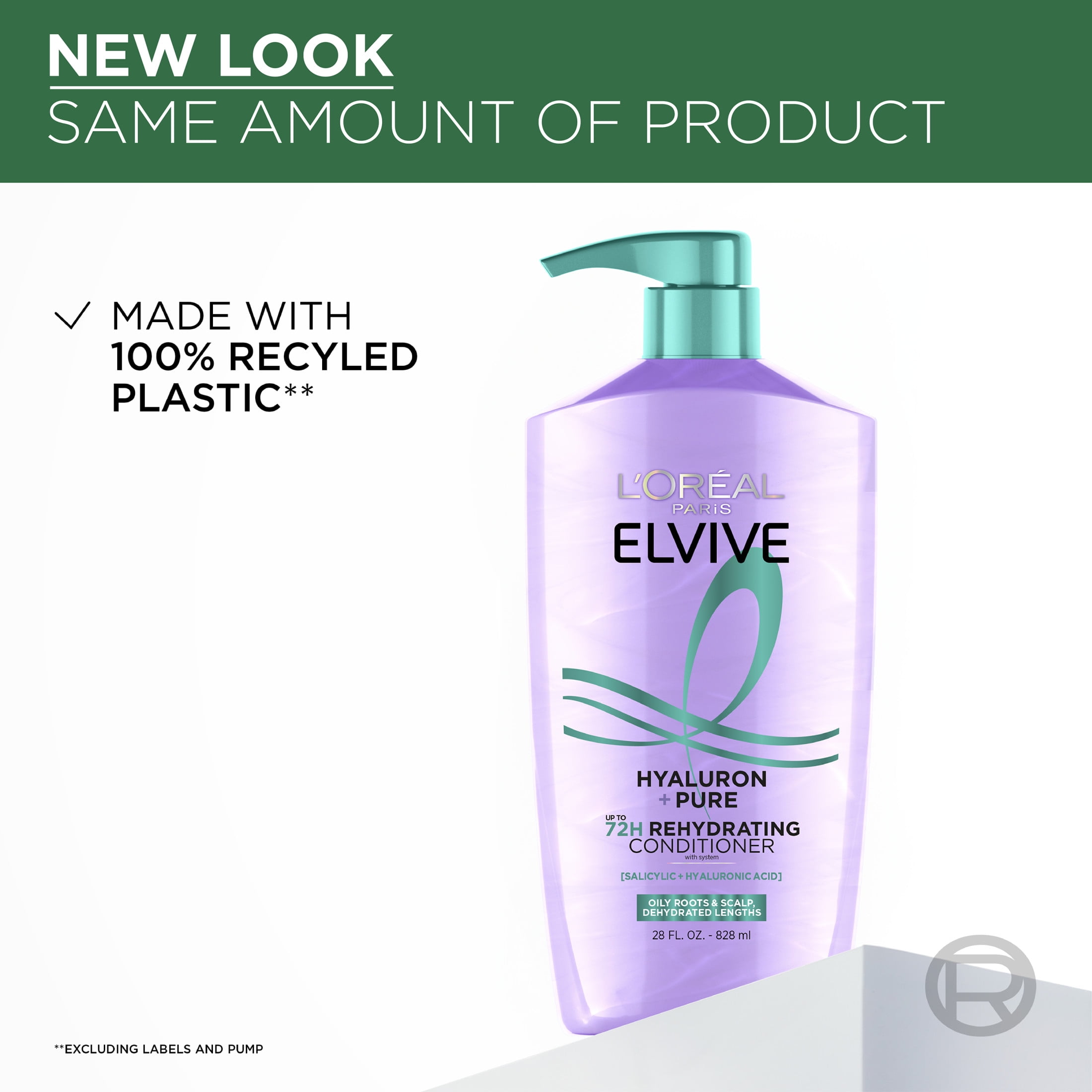 L'Oreal Paris Elvive Hyaluron Pure Conditioner, 28 fl oz