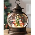 thumbnail image 1 of Farol con forma de globo de nieve Gorrzai, diseño de muñeco de nieve, 30 cm, con luz, 1 of 6