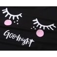 thumbnail image 3 of Women's Long Pyjama Set, Soft Two-Piece Sleepwear, Short Sleeve Tops and Long Trousers, Pjs Set,black, 3 of 5