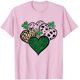 thumbnail image 4 of Camisetas de Manga Corta para las Mujeres de Moda Imprimir Cuello Redondo Camiseta, Mezcla de Poliéster Ligero para Primavera Verano Otoño, 4 of 8
