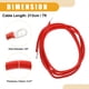 thumbnail image 4 of 1 Pc 3/8" Terminales Longitud del Cable de 7 pies Cable Inversor de Batería Universal - Cables de Batería de Calibre 6 AWG Duraderos - Cobre Puro con Goma Roja, 4 of 7