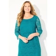 thumbnail image 4 of Catherines Women's Plus Size Shirred Lace Flounce Dress, 4 of 5