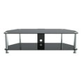 thumbnail image 3 of Pemberly Row Steel TV Stand w/ Cable Management for up to 65" TVs - Black/Chrome, 3 of 9