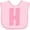AD-Pink, variant on Inktastic Pink and White Polka Dots Letter H Boys or Girls Baby Bib