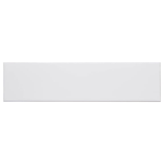 Alva Pablina White 3-in. x 12-in. Subway Glossy Ceramic Wall Tile
