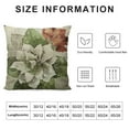thumbnail image 5 of PRATYUS  Sage Green Pillow Covers Dahlia Flowers and Grey Leaf Throw Pillowcase Decorative Room Spring Summer Green Flowers Cushion Cover for Patio Sofa Bedroom Indoor Outdoor Party White, 5 of 5