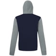 thumbnail image 3 of Men's Levelwear  Navy/Gray Columbus Blue Jackets Ultimate Journey Pullover Hoodie, 3 of 3