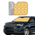 thumbnail image 3 of Kdxio Flowe Chicken Print Front Windshield Sun Shade,Folding Auto Sunshade for Car Truck SUV-, 3 of 7