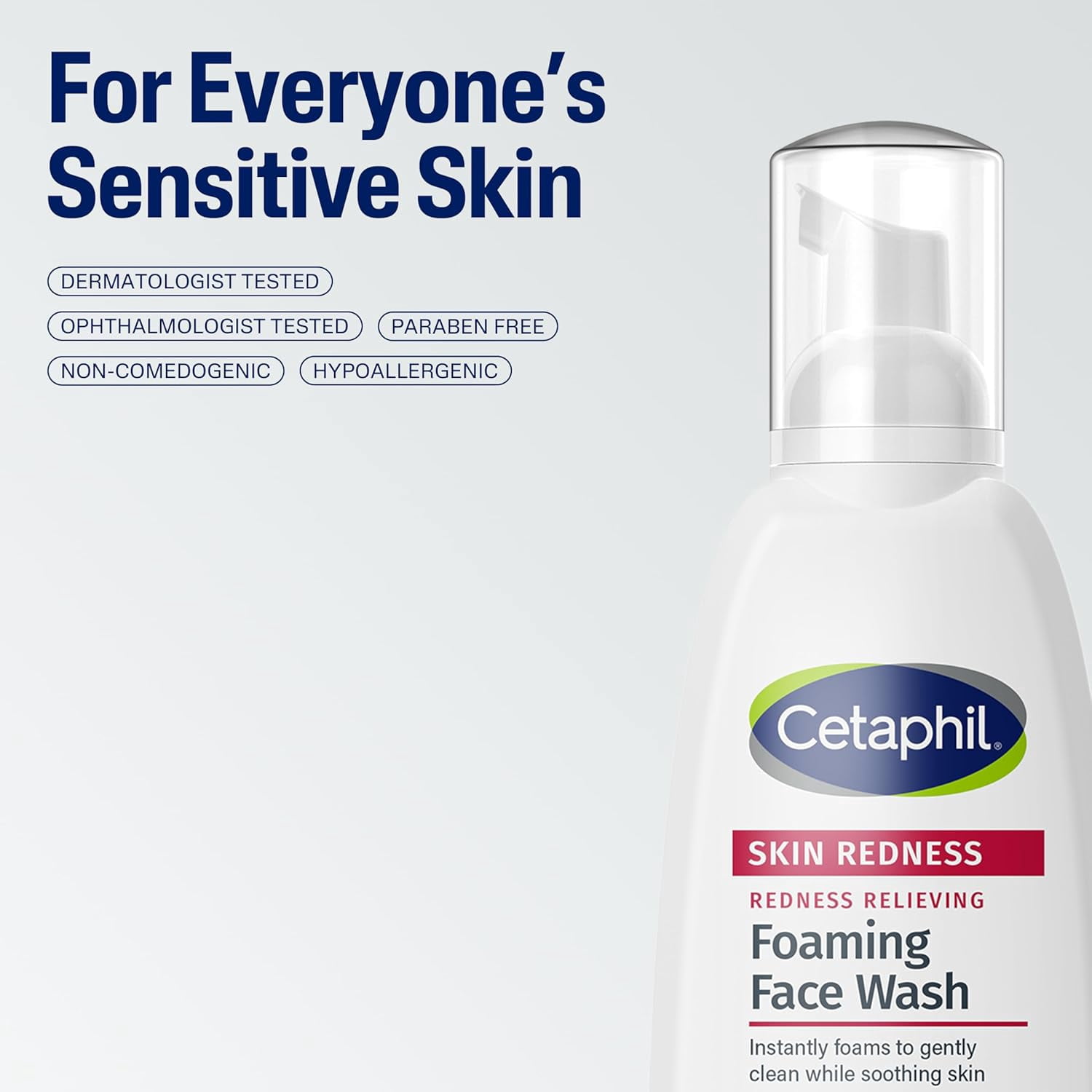 Cetaphil Redness Control Daily Foaming Face Wash, 8 oz, 2 Pack