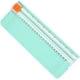 thumbnail image 1 of Cortador de papel A5, cortador de papel para manualidades con protección de seguridad automática y regla lateral, cortador de fotos verde, cortador de guillotina, herramienta de álbumes de recortes para etiquetas, tarjetas de felicitación (verde) BANYUO Electrónica, 1 of 6