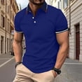 thumbnail image 6 of HAJWOH Polo Shirts for Men Dressy Casual Button Collared Golf T Shirt Classic Solid Color Business Summer Blouses, 6 of 7