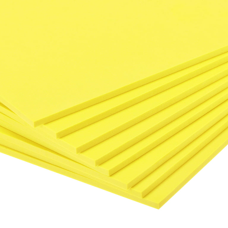 Easimat A4 EVA Foam Craft Sheets in Yellow Kids Arts Project DIY 2mm thick