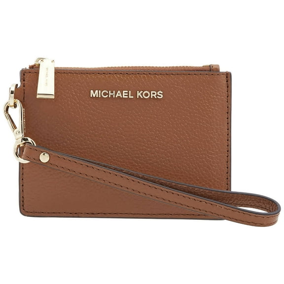 Michael Kors Ladies Small Mercer Pebbled Leather Coin Case - Luggage