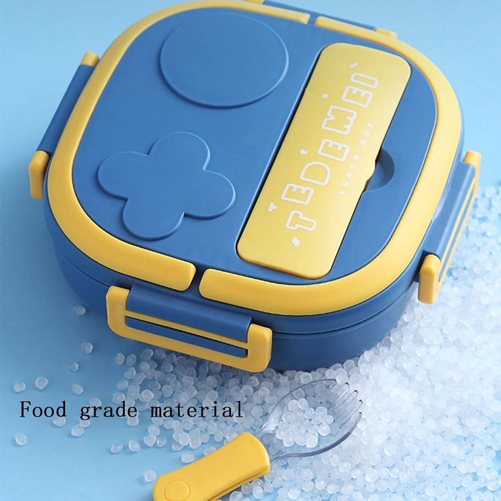 MOPOOR Stainless Steel Lunch Box, Mini Bento,Easy Open Leak Proof Food Containers with Silicone Lids - Perfect Metal Toddler Lunch Box for Daycare and School