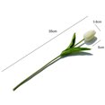 thumbnail image 2 of Tulip Artificial Flowers Fake Flowers for Decoration, Faux Flowers Tulips Arrangement Bouquet, for Thanksgiving Gift Vase Wedding, 20pcs White, 2 of 6