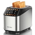 thumbnail image 1 of Secura 2 Slice Toaster, Fully Automatic Digital Stainless Steel Toaster with Countdown Timer & Keep Warm Function, 6 Browning Levels, Bagel/Defrost/R, 1 of 7