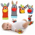 thumbnail image 1 of Juguetes 6 Piezas Set Calcetines Sonajero Bebes Peluches Babys, 1 of 8