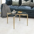 thumbnail image 3 of Evelyn&Zoe Kadmos 36'' Wide Round Coffee Table, Brass, 3 of 11