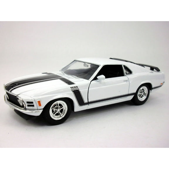 Ford Mustang Boss 302 1970 1/24 Diecast Metal Model by Welly - WHITE