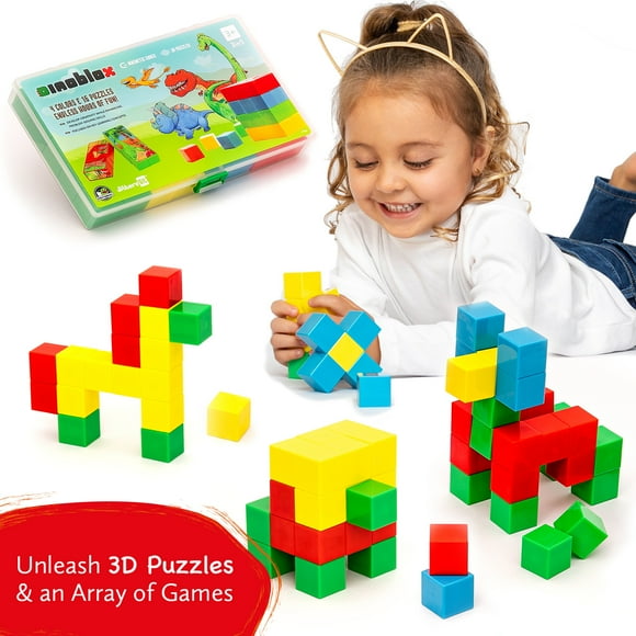 Dinosaur Magnetic Cubes Puzzle