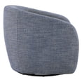 thumbnail image 3 of CHITA Swivel Accent Chairs, Modern Upholstered Fabric Arm Chair for Living Room Bedroom, Denim, 3 of 11
