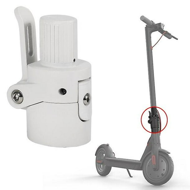 Accesorios de tornillo de bloqueo de varilla plegable para scooter Piezas de repuesto Base de poste plegable fácil de transportar para scooter eléctrico Xiaomi M365 - blanco Kuyhfg Bienvenido a Kuyhfg