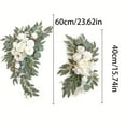 thumbnail image 3 of Clearance!Garoy Arch Flowers for Wedding Ceremony,Flowers for Arch Decoration,Wedding Flowers for Arch,Flowers for Wedding,Aisle Flowers for Wedding Ceremony,White Floral Garland,Floral Swag(2pc), 3 of 6