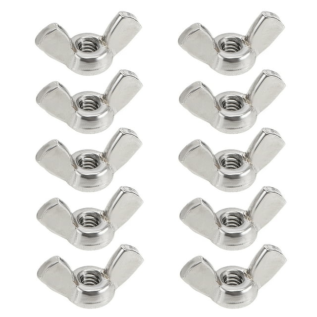 Unique Bargains Écrous d'Aile 8-32 en Acier Inoxydable 304 pour Volets Papillon, Pièces 10 Pcs