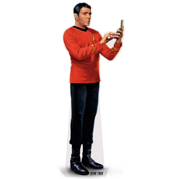 Prime Party Scottie Life-Size Cardboard Standup, Star Trek TOS Chief Engineer Photo Prop, 76" x 27"