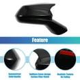 thumbnail image 4 of 1 Pair Car Door Wing Rearview Side Mirror Cover Trim Shell Black for Chevrolet Camaro 2016-2023, 4 of 7