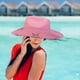 thumbnail image 1 of Sombrero de vaquero Hugo para novia rosado, 1 of 8
