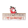 thumbnail image 1 of Calendario de escritorio navideño de madera con adorno de Papá Noel, calendario de adviento para fiestas Estilo A, 1 of 9