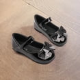 thumbnail image 2 of Gelikeya Little Girls Dress Shoes Cute Bowknot Design Princess Shoes Spring Summer Flower Girl Wedding Party Dress Sandals, Black, 2 of 5