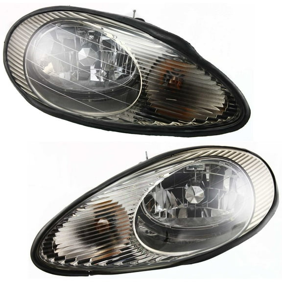 Garage-Pro Driver and Passenger Side Headlight for Mercury Sable 1996-1999 Halogen With bulb(s) Replaces# XF1Z13008DA XF1Z13008CA